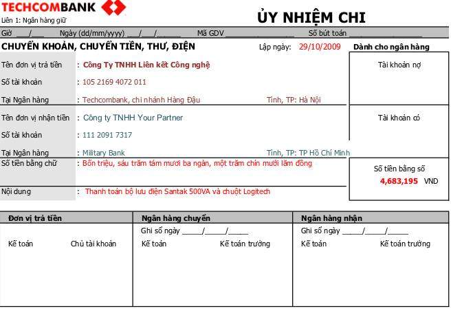 Uynhiemchi PaymentOrder