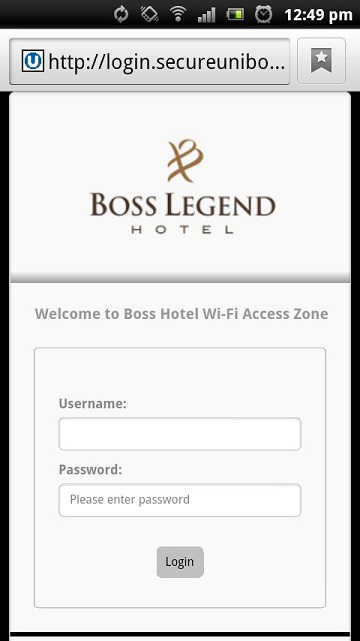 bosslegendhotel wireless captive portal